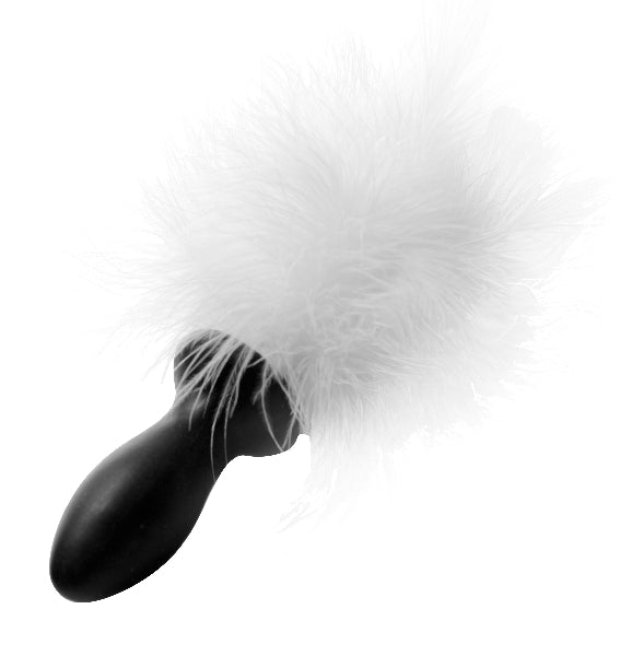 White Bunny Tail Anal Plug - ClubX